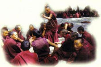 色拉寺喇嘛在辩经